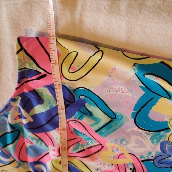 Lulu-B Colorful Heart Print Sleeveless Sz. L Dress - Picture 5 of 10